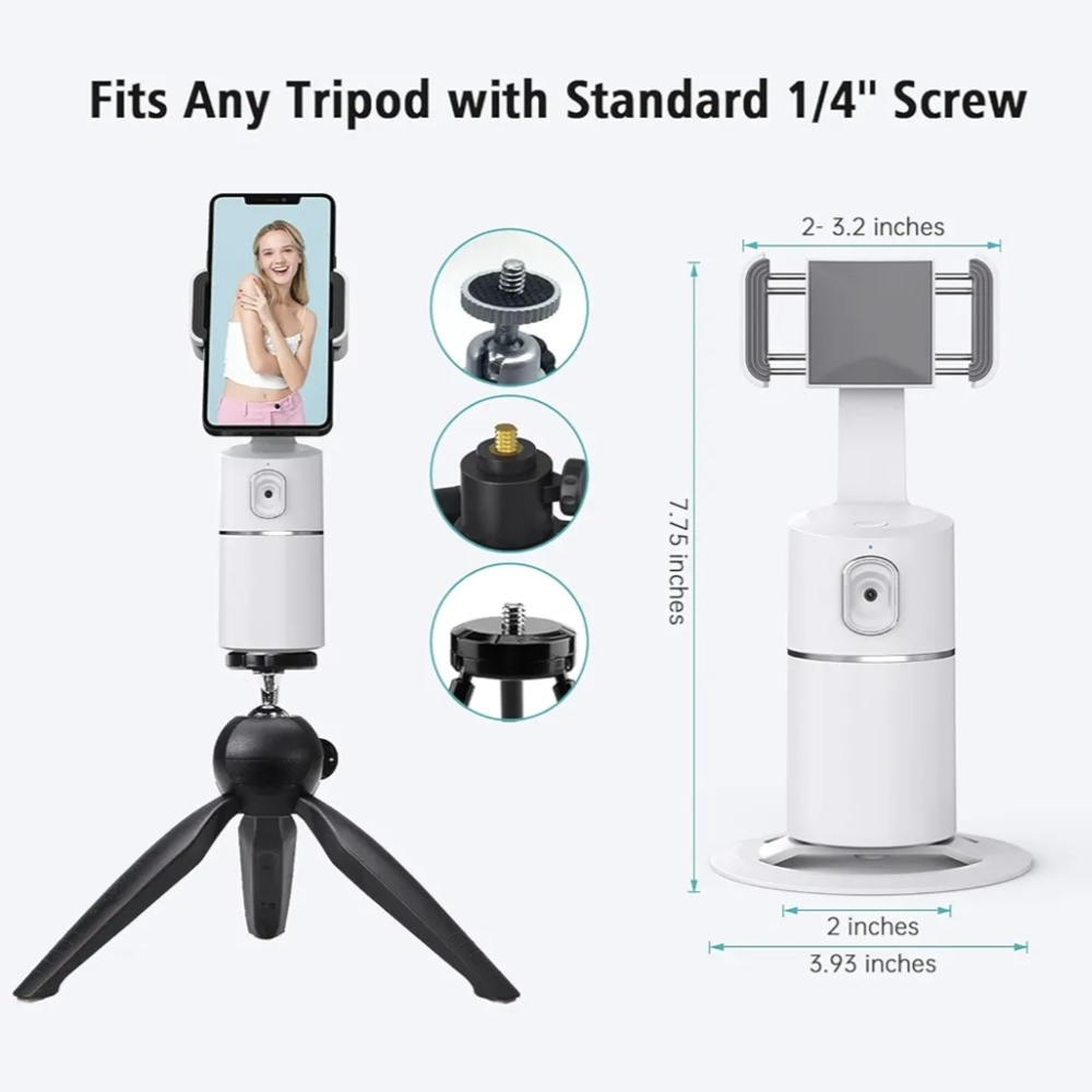 Auto Face Tracking 360° Rotating Phone Stand - Picture 6 of 12